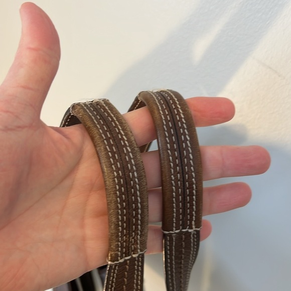 Coach Lynn Hobo Large Shoulder Bag Buckle Cream Leather Authentic Purse F15075 - Picture 10 of 16